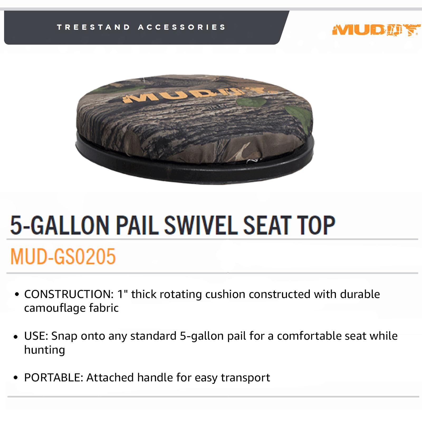 MUDDY 360-Degree Swivel Seat (Camo) - Image 3