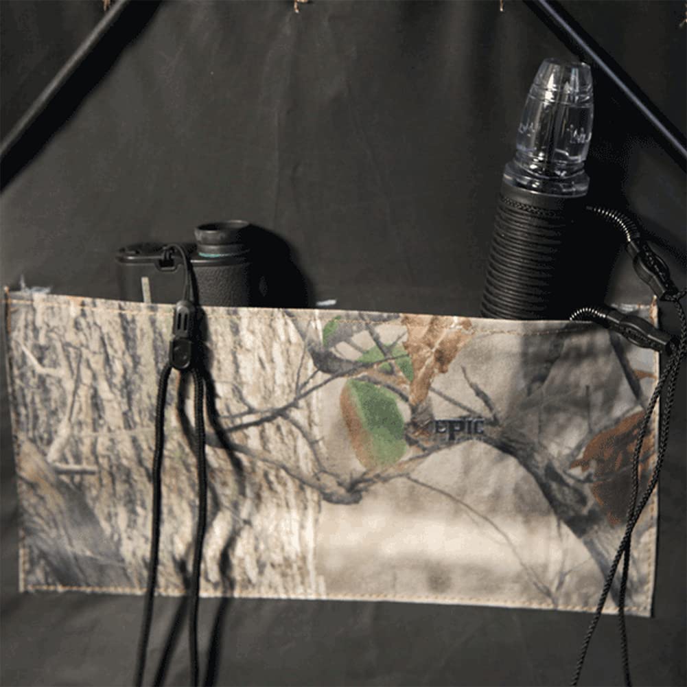 Muddy Hunting Whitetail Deer Buck Hog Silent Standing Height 64” Epic Camo Pattern Ravage Ground Blind - Image 4