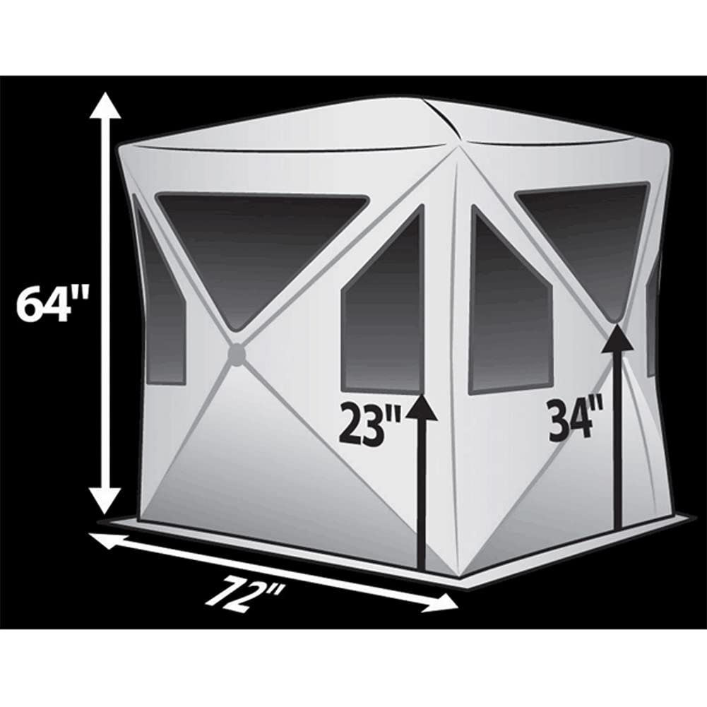 Muddy Hunting Whitetail Deer Buck Hog Silent Standing Height 64” Epic Camo Pattern Ravage Ground Blind - Image 6