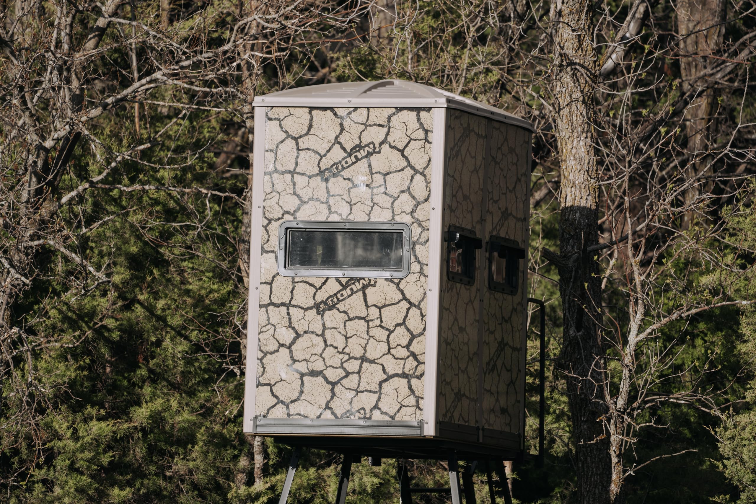 Striker Box Blind/Steel Wall CONSTUCTION/Cracked MUD CAMO - Image 5